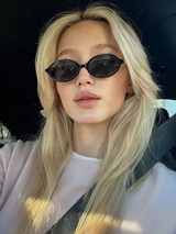 Lunettes de mode décoratives de style rétro hip-hop à petit ovale L’Art des Vêtements