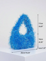 Sac à bandoulière en peluche de couleur bonbon - Femme L’Art des Vêtements