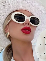 Lunettes de mode rétro ovales surdimensionnées pour femmes L’Art des Vêtements