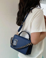 Sac À Bandoulière Décoré De Chaîne Tissée Mini Avec Rabat Et Design L’Art des Vêtements