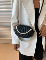 Sac bandoulière en forme de coquillage, sac à épaule mini mode L’Art des Vêtements