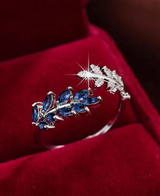 Bague ouverte décorée de zirconium cubique à la mode, convient pour le port quotidien des femmes L’Art des Vêtements