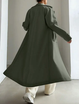 pièce Manteau casual femme à double boutonnage unicolore, automne/hiver L’Art des Vêtements