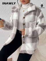 INAWLY Veste à manches longues avec boutons et poches pour femme L’Art des Vêtements