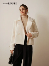 Aveloria Rosie Veste courte croisée casual couleur unie pour femme L’Art des Vêtements