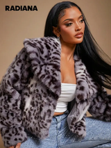 Radiana Veste élégante et sexy en fausse fourrure imprimé léopard pour femmes (Copie) L’Art des Vêtements