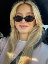 Lunettes de mode décoratives de style rétro hip-hop à petit ovale L’Art des Vêtements