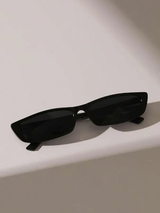 Lunettes modes minimalistes de mode rectangulaires à petite monture L’Art des Vêtements