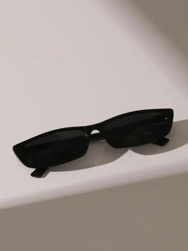 Lunettes modes minimalistes de mode rectangulaires à petite monture L’Art des Vêtements