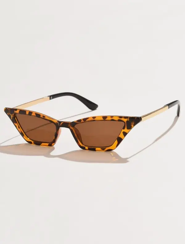 Lunettes de femme à monture semi-métallique en forme d'œil de chat L’Art des Vêtements
