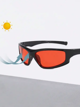 Lunettes de cyclisme mode Y2K en acrylique pour femmes, forme enveloppante L’Art des Vêtements