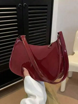 Sac à bandoulière minimaliste de couleur unie avec fermeture éclair L’Art des Vêtements