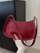 Sac à bandoulière minimaliste de couleur unie avec fermeture éclair L’Art des Vêtements
