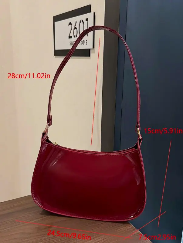Sac à bandoulière minimaliste de couleur unie avec fermeture éclair L’Art des Vêtements