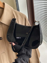 Sac à bandoulière minimaliste de couleur unie avec fermeture éclair L’Art des Vêtements