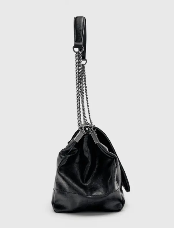 Sac à bandoulière en chaîne en PU doux de marque de luxe L’Art des Vêtements