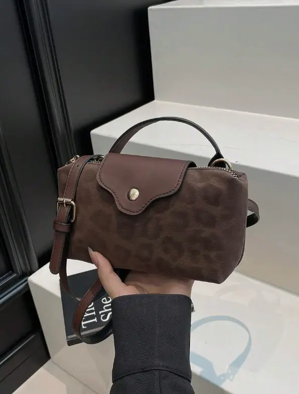 sac à bandoulière mini vintage imprimé léopard L’Art des Vêtements