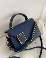 Sac À Bandoulière Décoré De Chaîne Tissée Mini Avec Rabat Et Design L’Art des Vêtements