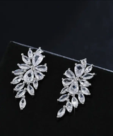 jealous young 1 paire Luxe Zircone Cubique Femme Fête Boucles D'oreilles L’Art des Vêtements