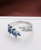 Bague ouverte décorée de zirconium cubique à la mode, convient pour le port quotidien des femmes L’Art des Vêtements