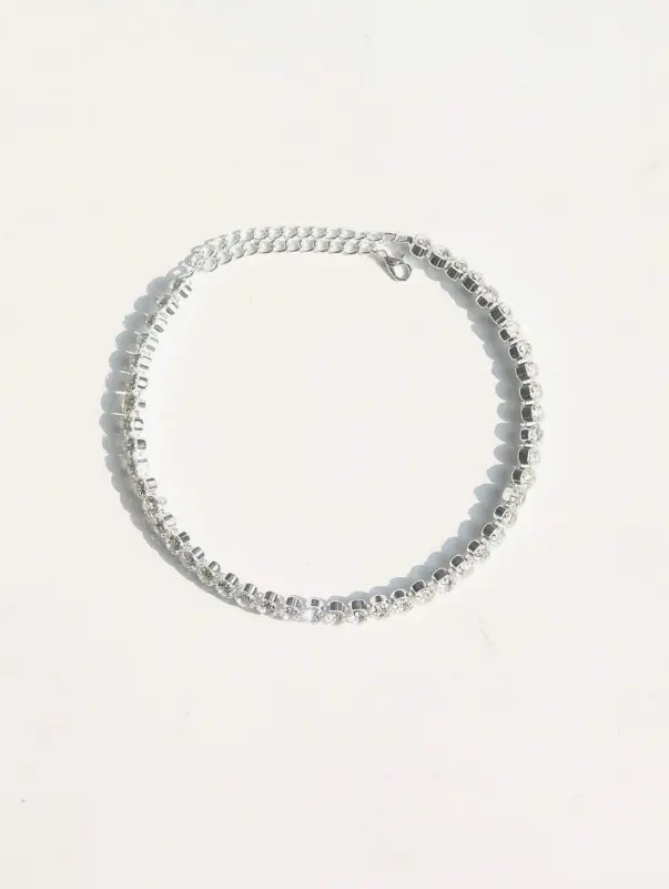 pièce Collier ras-du-cou scintillant et sexy avec strass L’Art des Vêtements