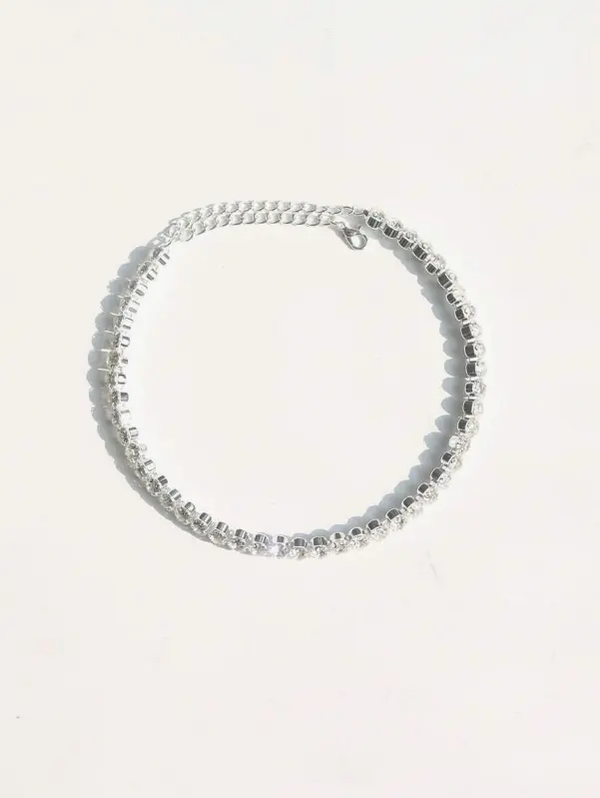 pièce Collier ras-du-cou scintillant et sexy avec strass L’Art des Vêtements