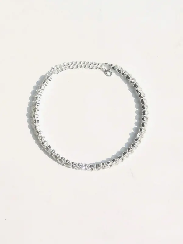 pièce Collier ras-du-cou scintillant et sexy avec strass L’Art des Vêtements