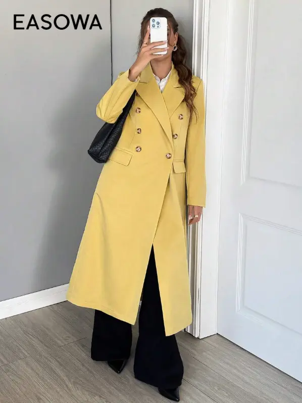 Easowa Manteau long ample pour femmes L’Art des Vêtements