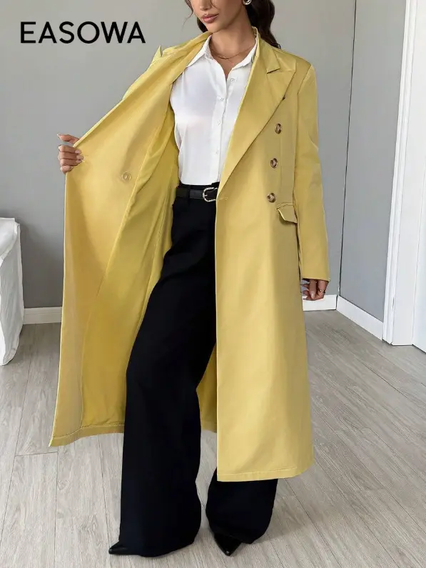 Easowa Manteau long ample pour femmes L’Art des Vêtements