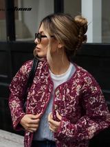 Aveloria Affinna Veste ample à manches longues et imprimé floral pour femme L’Art des Vêtements