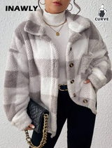 INAWLY Veste à manches longues avec boutons et poches pour femme L’Art des Vêtements